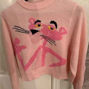 H&M Pink Panther Graphic Sweater